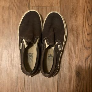 BLACK SLIP ON VANS